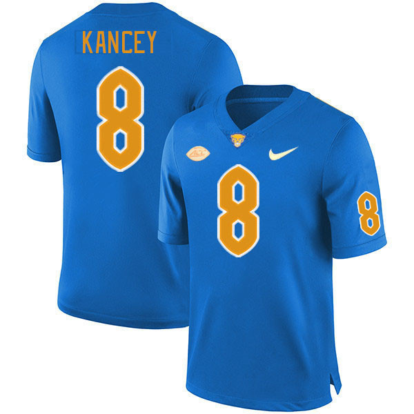 Pitt Panthers #8 Calijah Kancey College Football Jerseys Stitched Sale-Royal